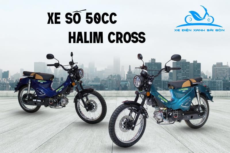 Xe số 50cc Halim Cross có khả năng vận hành bền bỉ