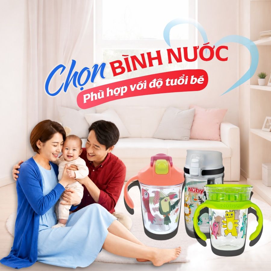 Lộ Trình Chọn Cốc Cho Bé Từ 6–24+ Tháng: Loại Nào, Khi Nào Và Cách Chọn Đúng?