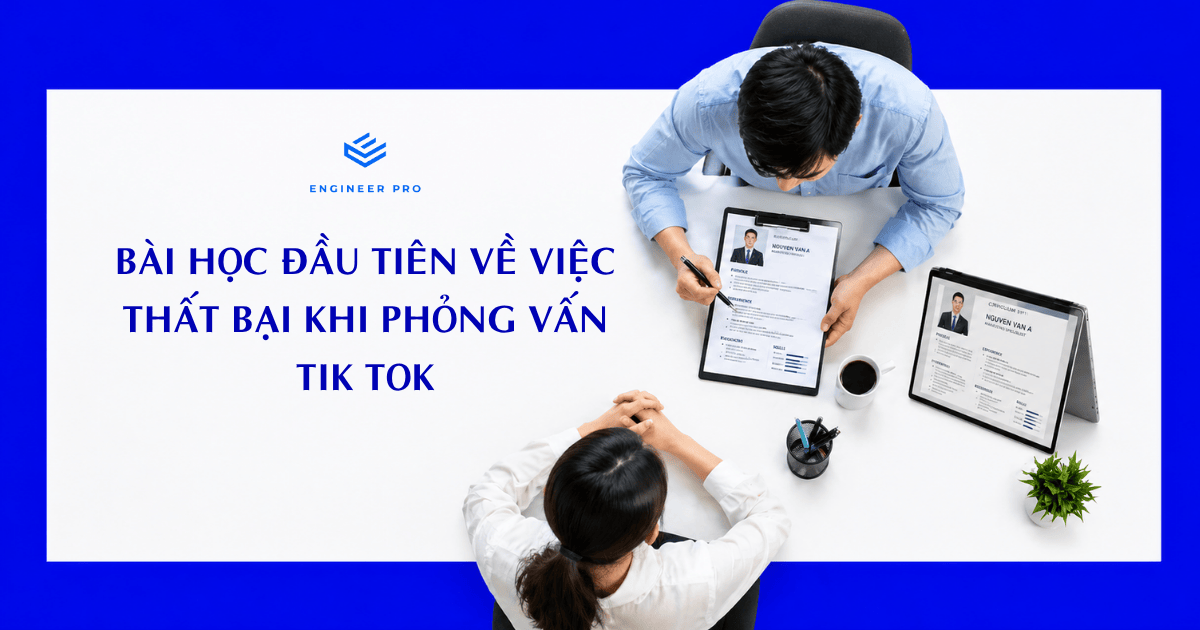 BÀI HỌC ĐẦU TIÊN VỀ VIỆC THẤT BẠI KHI PHỎNG VẤN TIK TOK