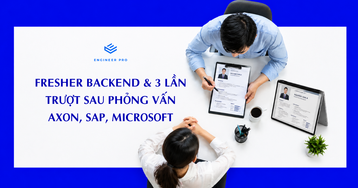 Fresher Backend & 3 lần trượt sau phỏng vấn Axon, SAP, Microsoft