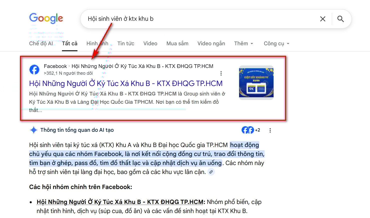 Google cho phép Group Facebook hiển thị trên kết quả tìm kiếm