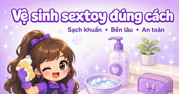 Cách vệ sinh và bảo quản sextoy đúng cách để dùng bền lâu