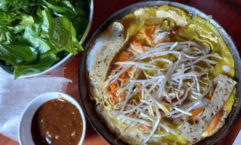 Cách làm bánh xèo chay giòn rụm, thơm lừng tại nhà