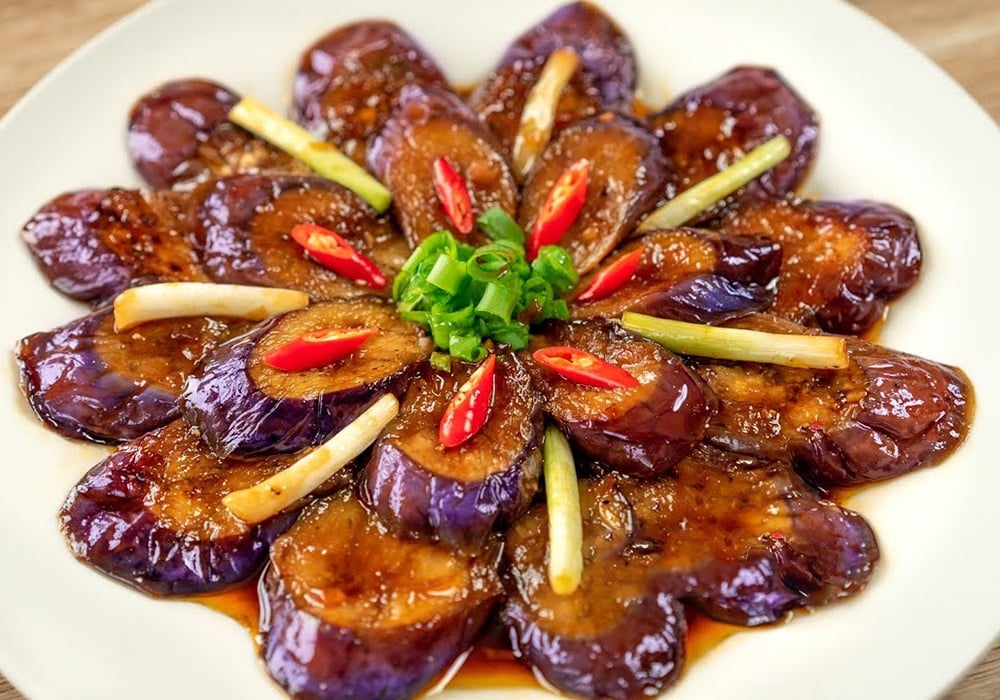 Cách làm cà tím kho chay mềm đậm đà, màu sắc bắt mắt
