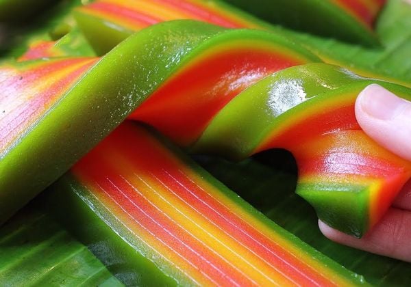 Cách làm bánh chín tầng mây bánh da lợn ngũ sắc đẹp mắt