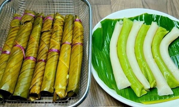 Cách làm bánh cúng miền Tây dẻo béo, thơm mùi lá chuối