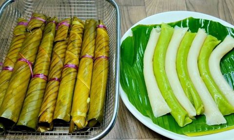Cách làm bánh cúng miền Tây dẻo béo, thơm mùi lá chuối