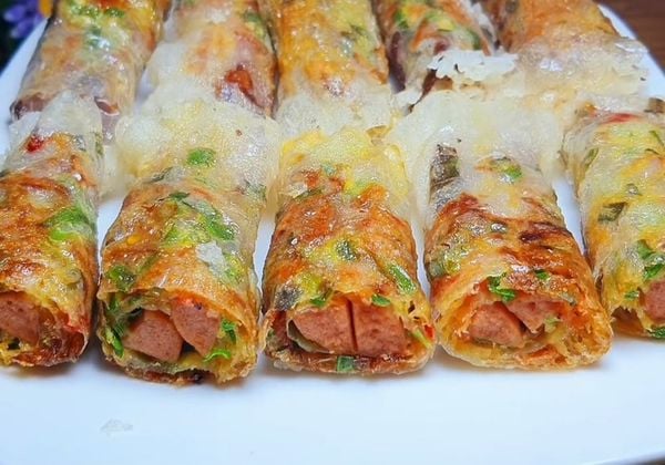 Cách làm bánh tráng chiên trứng vàng giòn ăn vặt tại nhà