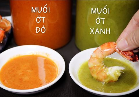 Cách làm muối ớt xanh, muối ớt đỏ chấm hải sản chuẩn vị