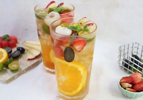 Cách làm trà trái cây nhiệt đới mát lạnh giải khát ngày hè