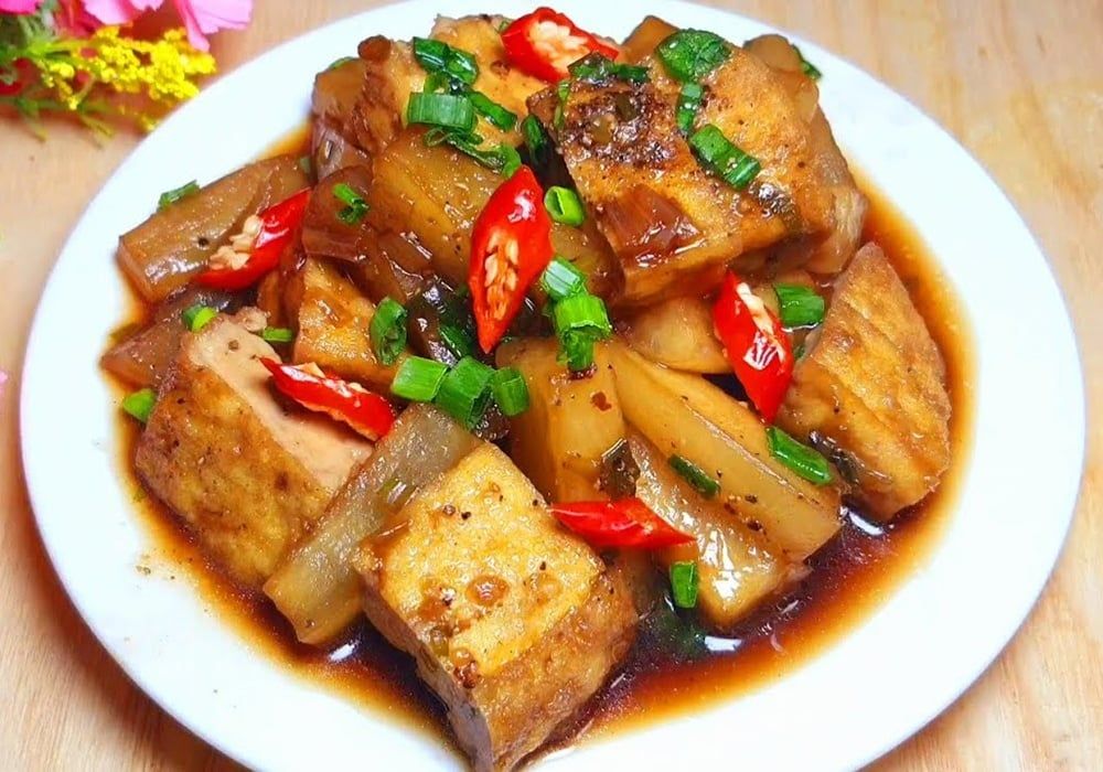 Cách làm củ cải kho chay mềm bùi, đậm đà, cực kỳ đưa cơm