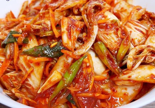 Hướng dẫn làm kim chi cải thảo chay lên men tự nhiên