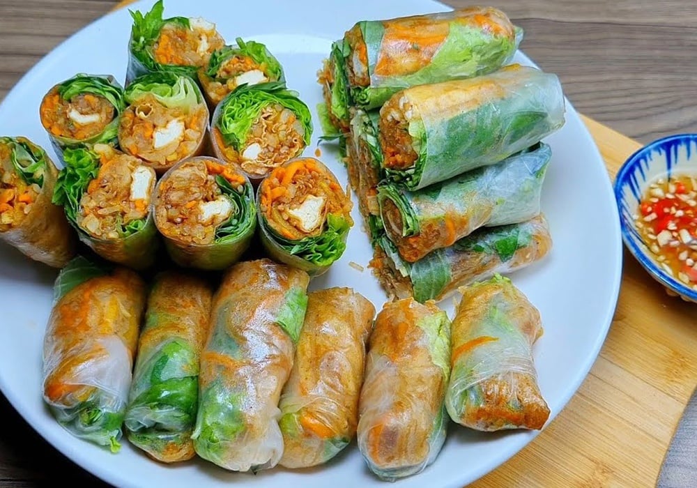 Cách làm gỏi cuốn chay tươi ngon thanh mát cho ngày hè