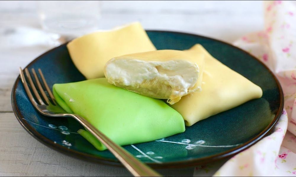 Cách làm bánh crepe sầu riêng béo mịn, lớp vỏ mỏng mềm