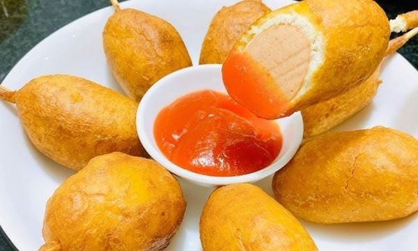 Hướng dẫn làm bánh hotdog xúc xích giải ngấy cho cả nhà