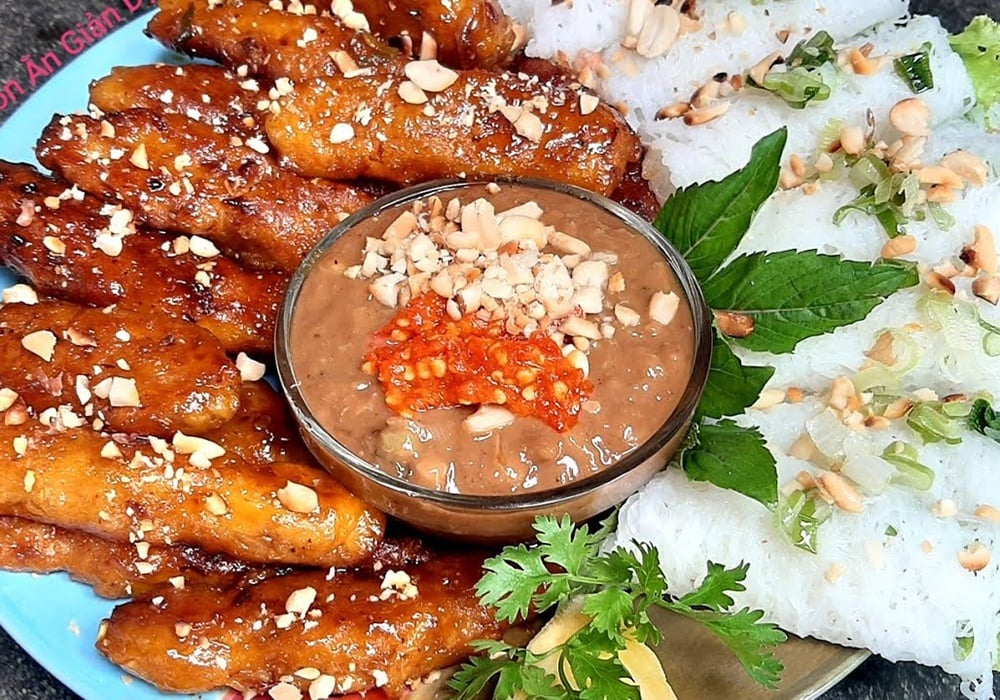 Cách làm nem nướng chay thơm lừng, cuốn kèm rau sống