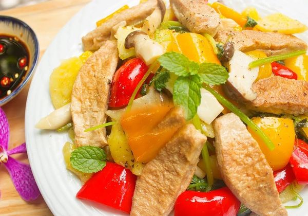 Cách làm sườn chay xào chua ngọt mềm ngon vị truyền thống