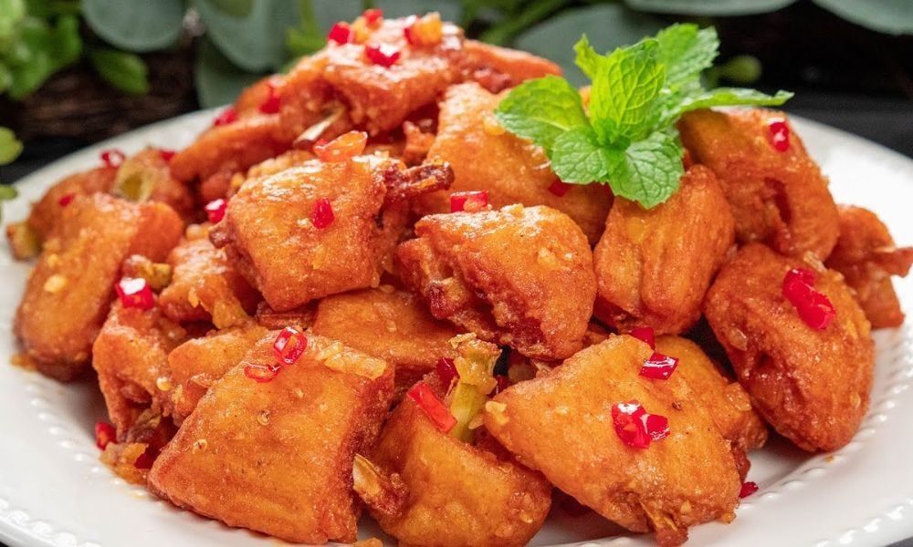 Hướng dẫn làm sườn non chay chiên sả ớt cay nồng, đậm vị