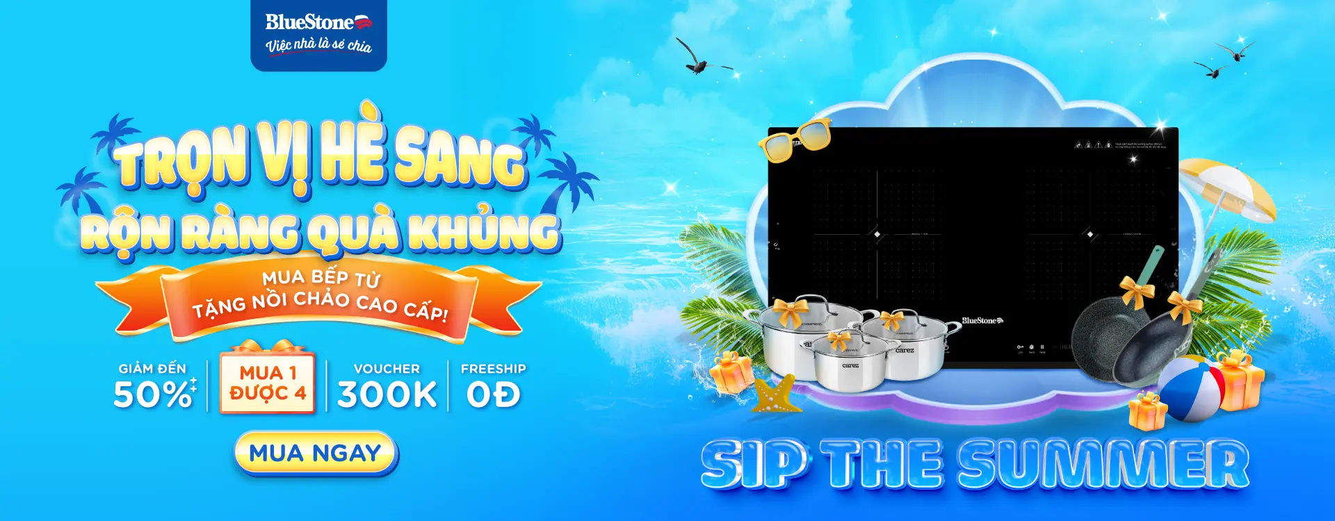 Mua Bếp Tặng Nồi Chảo