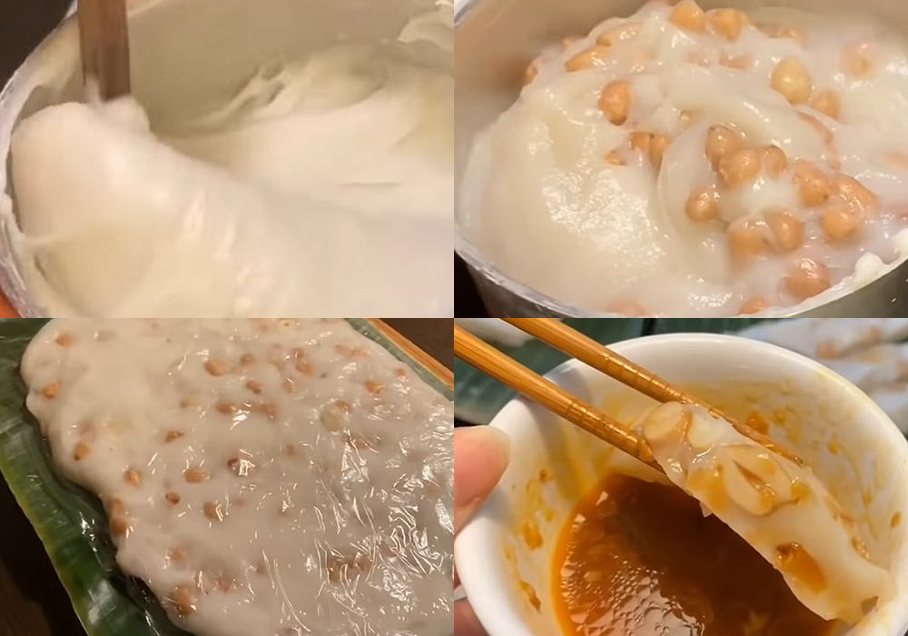 Các bước làm bánh đúc lạc