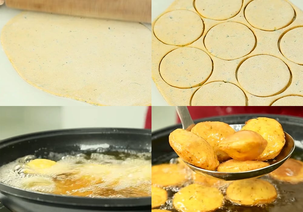 Các bước làm bánh khoai tây chiên phồng