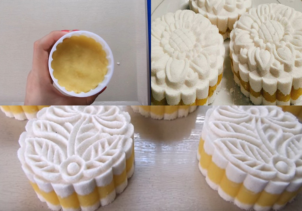 Các bước làm bánh in nhân đậu xanh