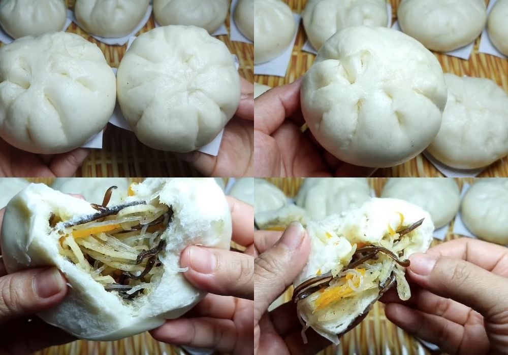Bánh bao chay có nhân