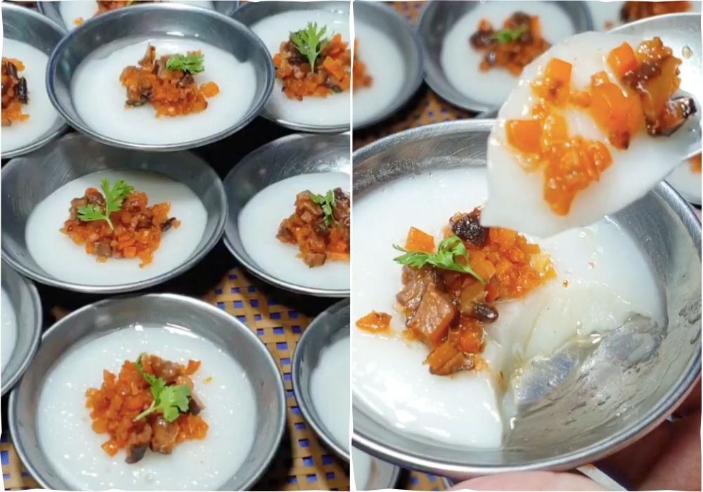 Hấp bánh bèo củ sắn