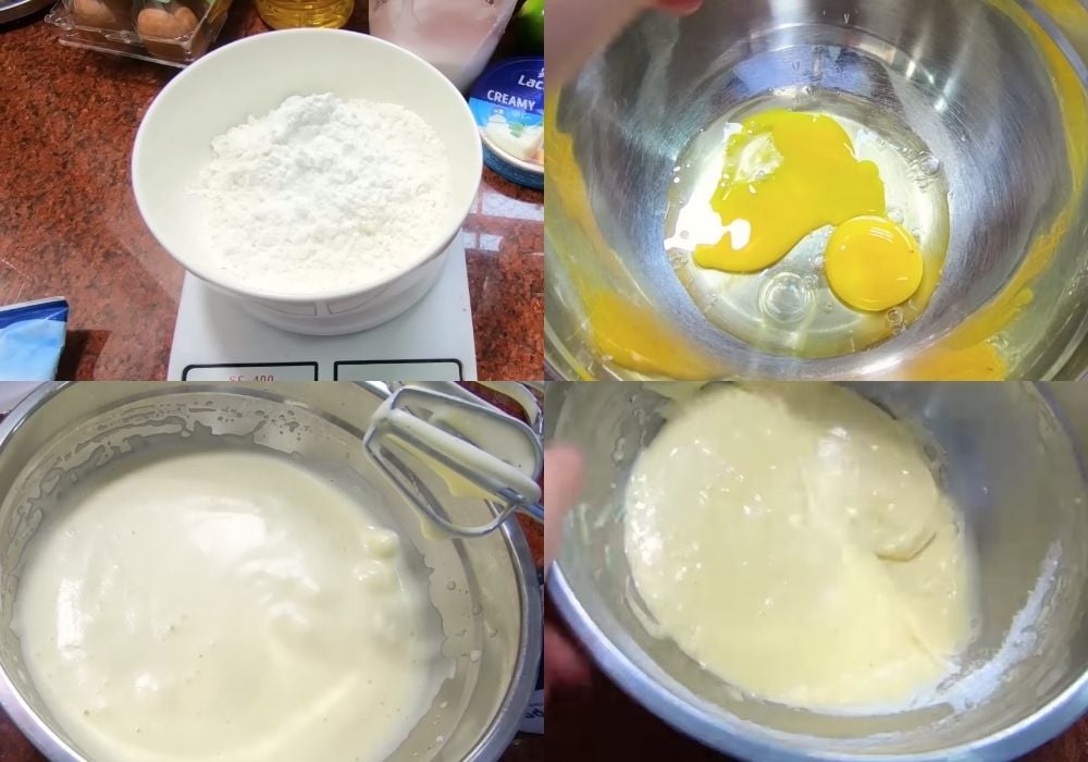 Làm bột bánh