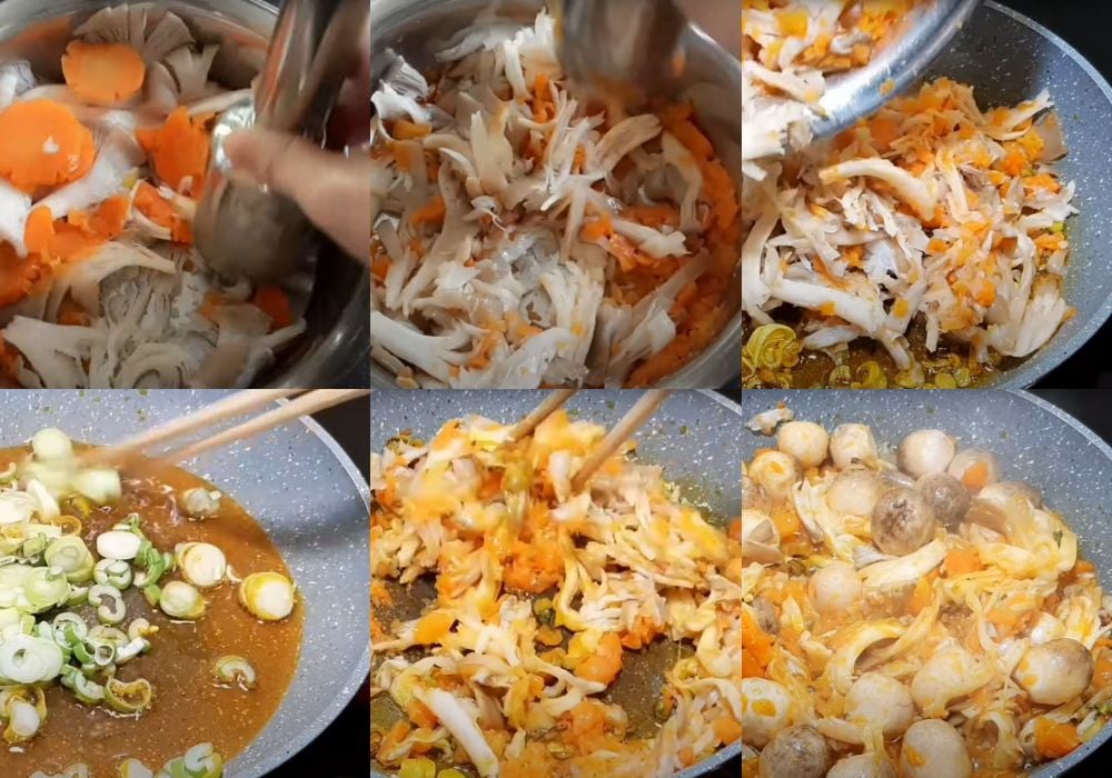 Làm nhân cua chay