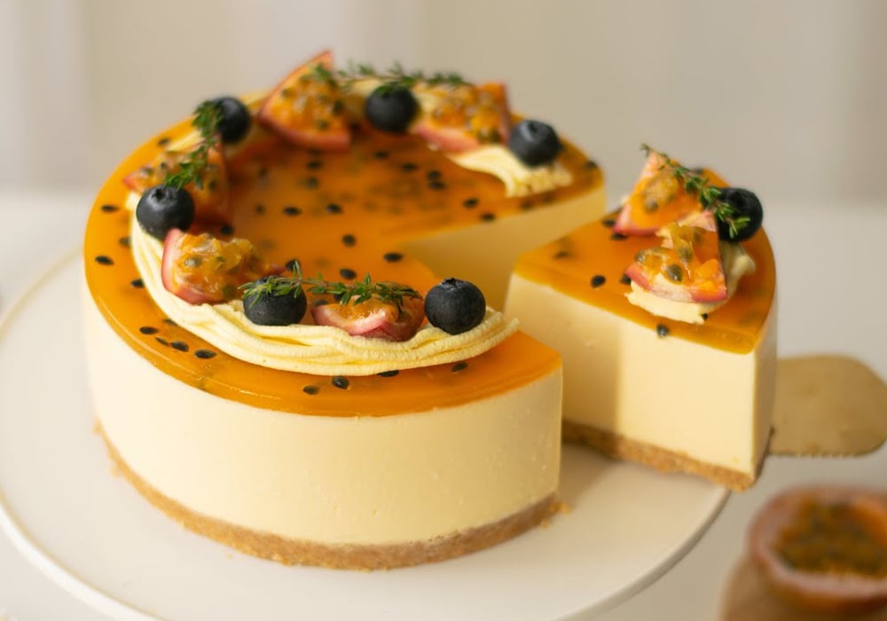 Bánh cheesecake chanh dây