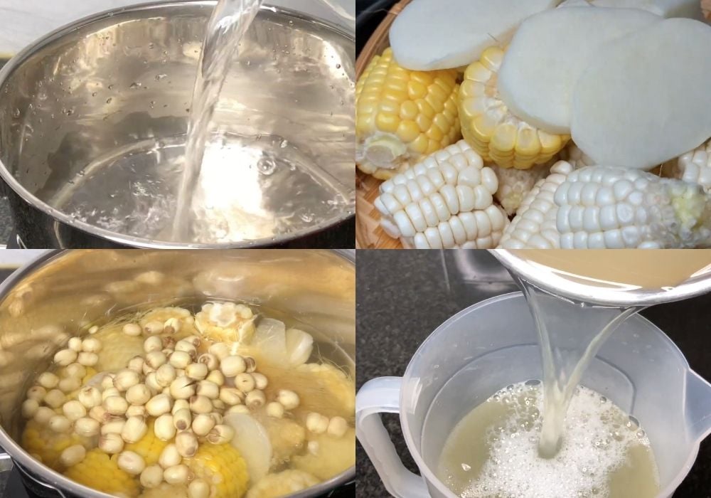 Nấu phần nước dùng