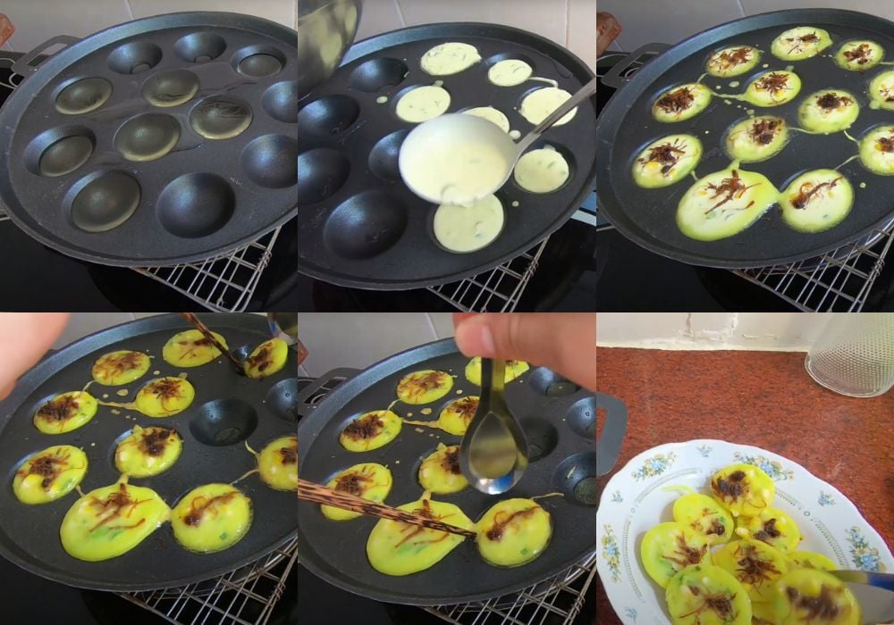 Đổ bánh khọt chay