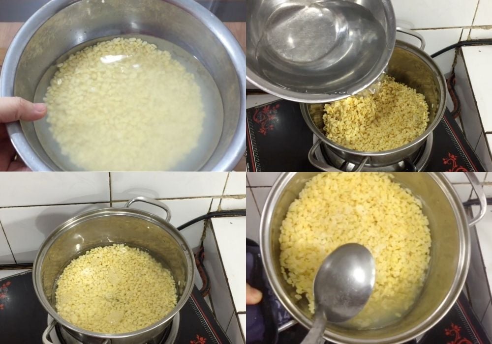 Sơ chế đậu xanh
