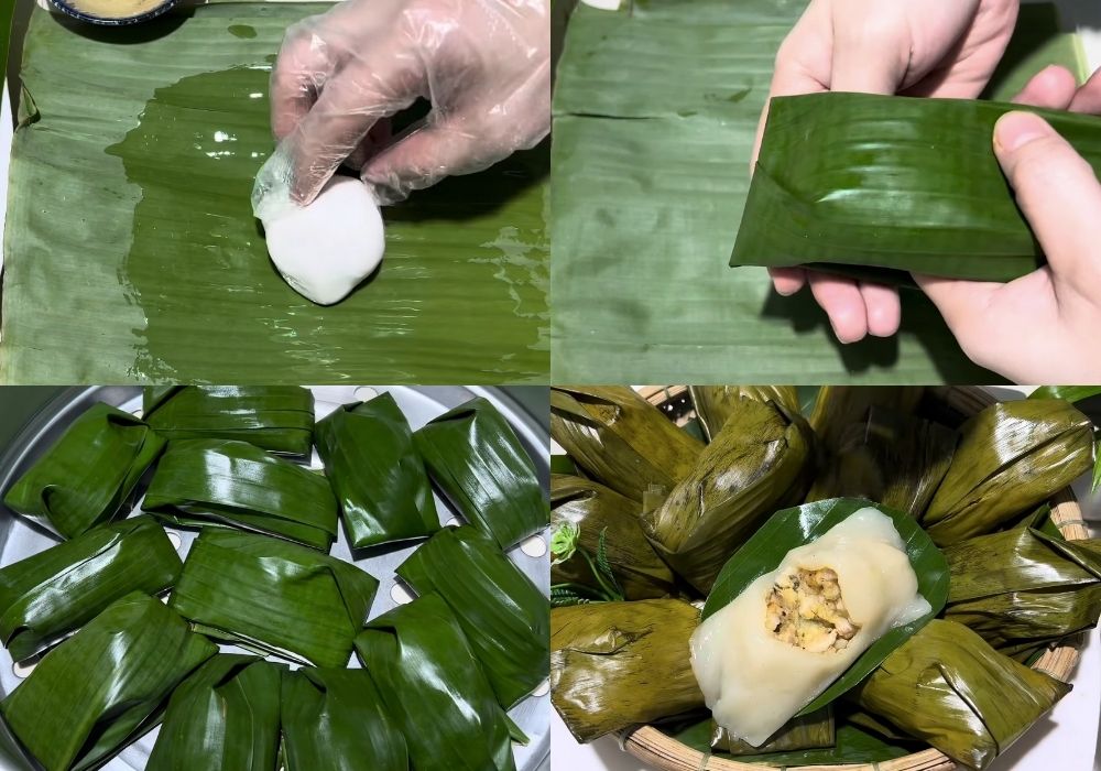 Gói bánh và hấp bánh