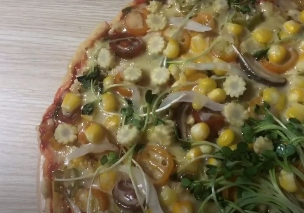 Thành phẩm bánh pizza chay
