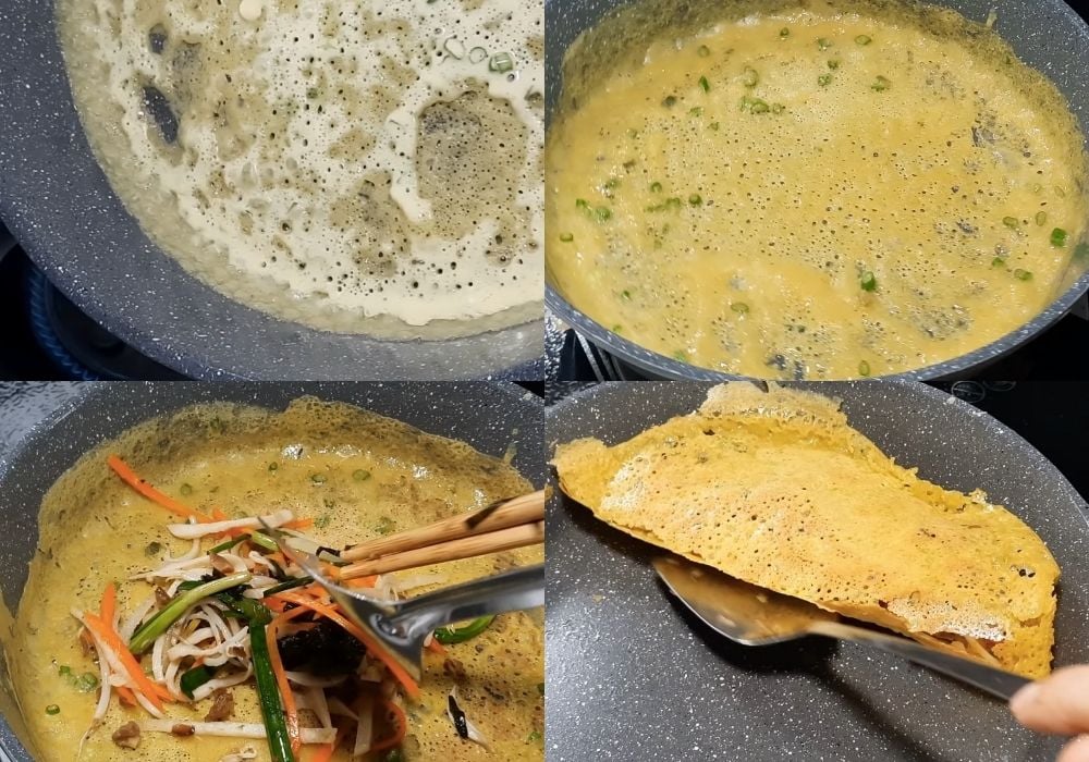 Chiên bánh xèo