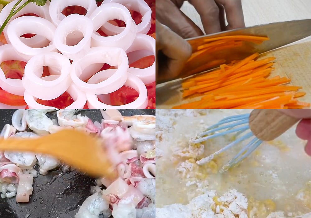 Sơ chế các nguyên liệu