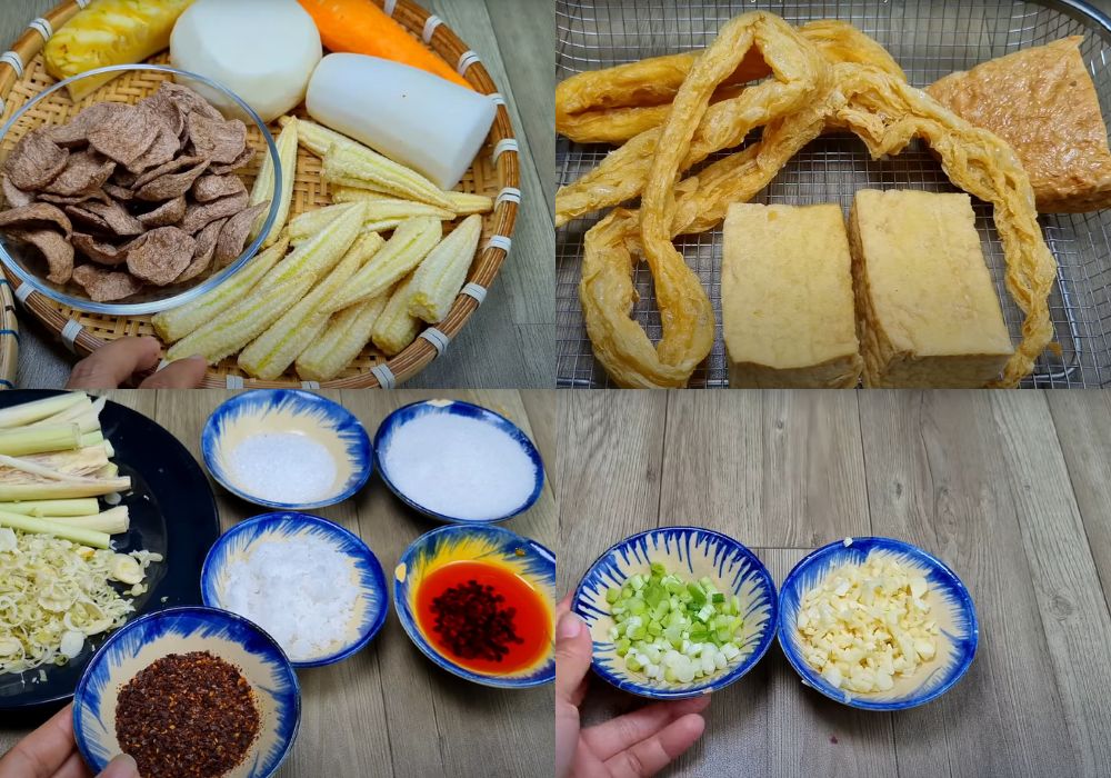 Chuẩn bị nguyên liệu