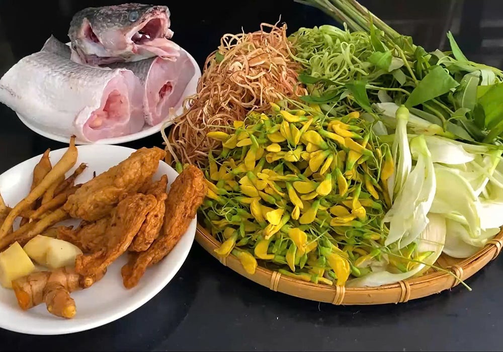 Nguyên liệu làm bún cá Châu Đốc