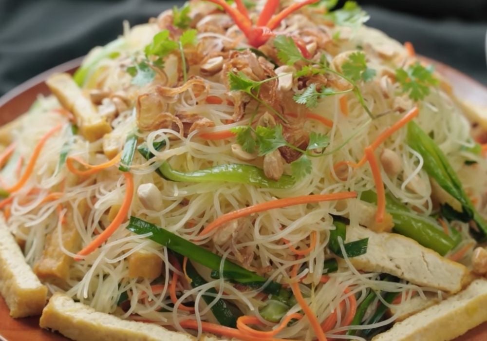Bún khô xào chay