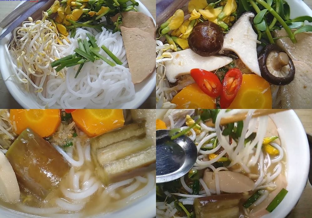Thưởng thức bún mắm