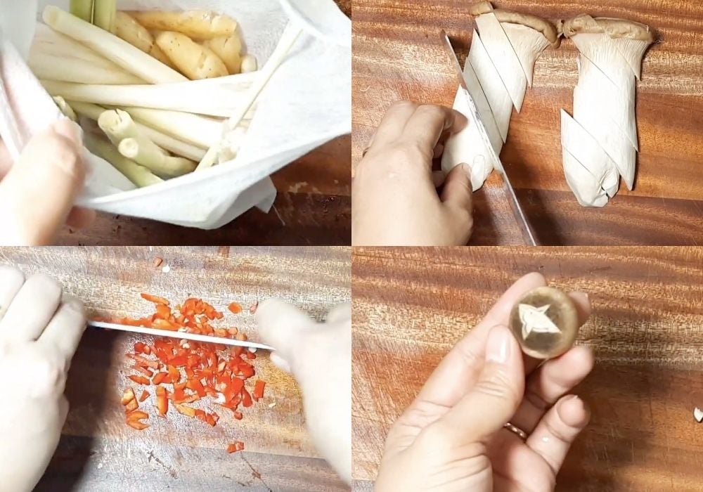 Sơ chế các nguyên liệu