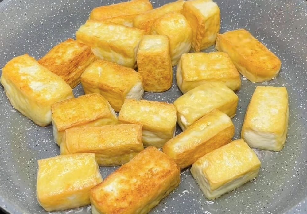 Chiên đậu hũ