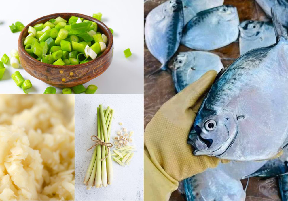 Nguyên liệu làm cá bánh lái kho