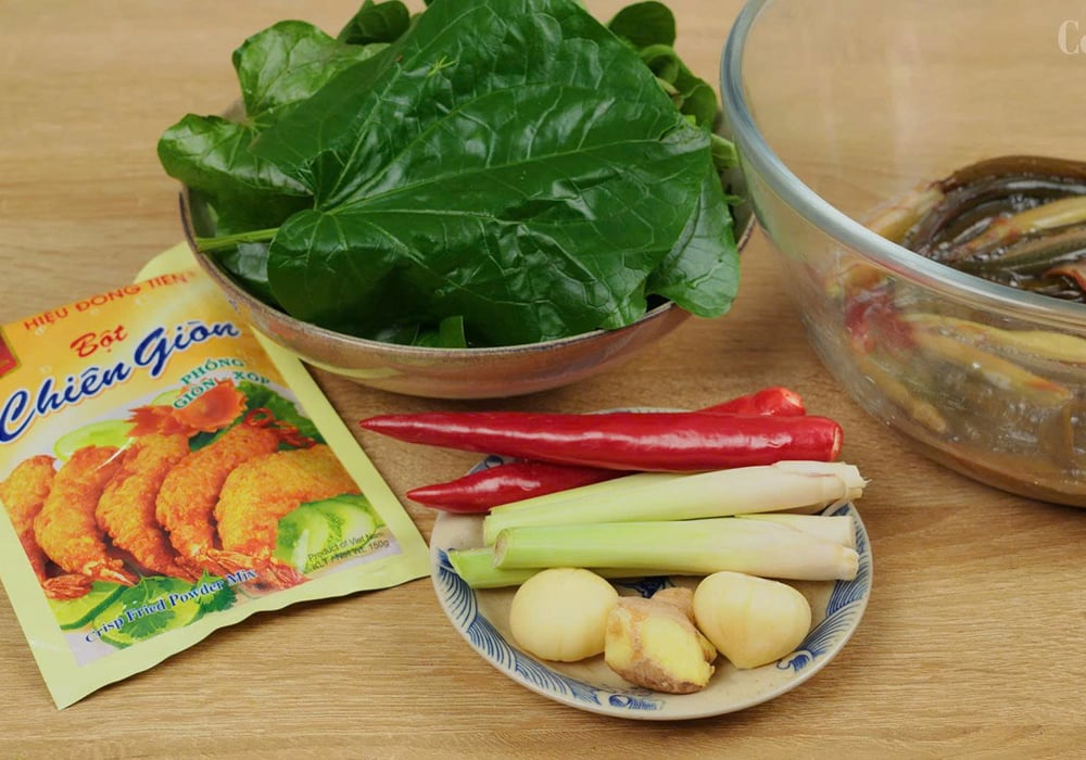 Nguyên liệu làm cá chạch chiên