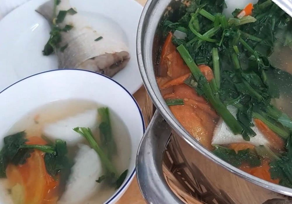 Cá chét nấu ngót