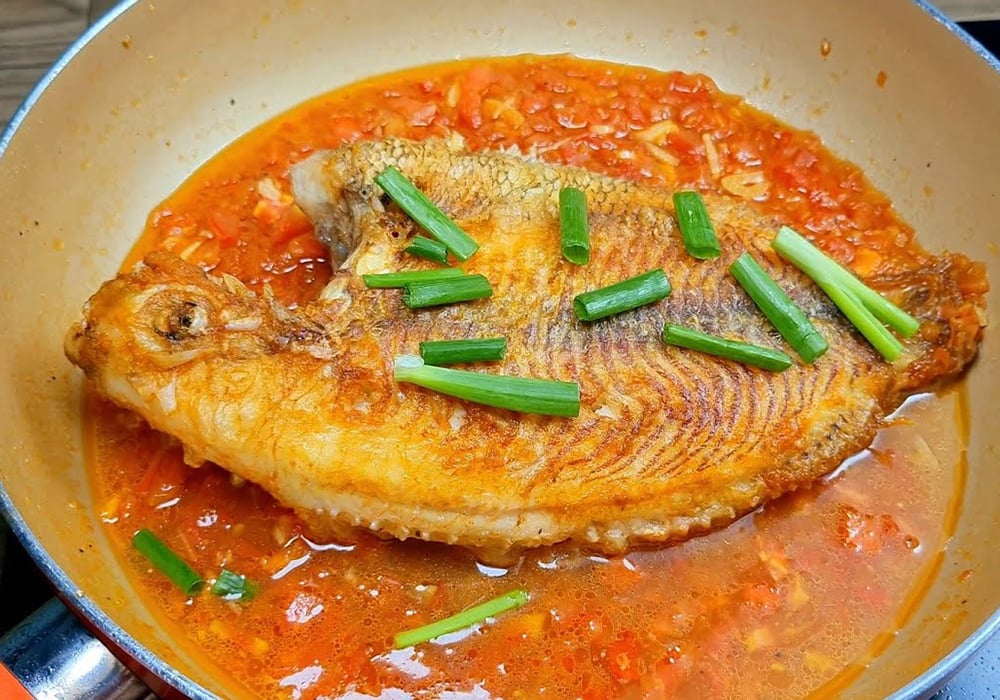 Cá diêu hồng sốt cà chua