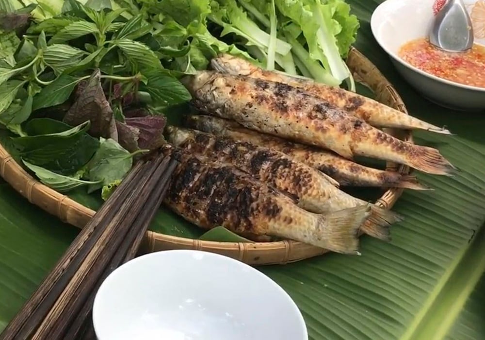 Cá đối nướng mọi