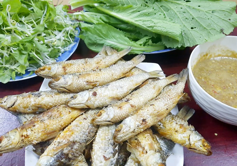 Cá đối chiên giòn